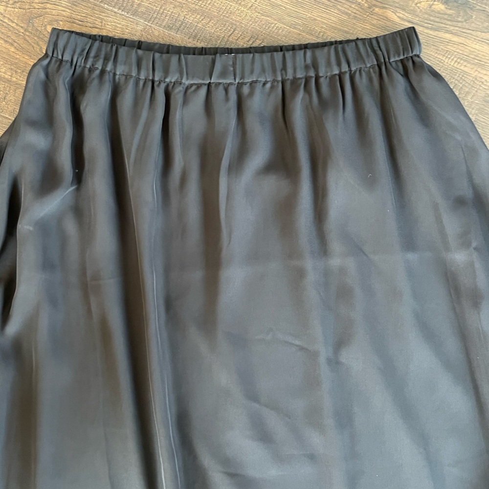 NWT OLD NAVY Black Chiffon Fully Lined Pull On Maxi Skirt Size LARGE - Picture 6 of 9